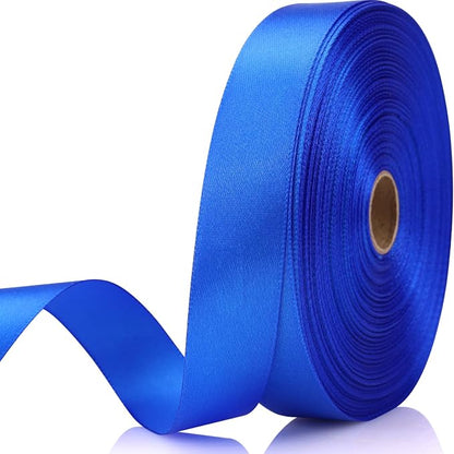 7/8 Inch 60 Yards Blue Satin Craft Ribbon-Single Face Polyester Ribbon by Unknown