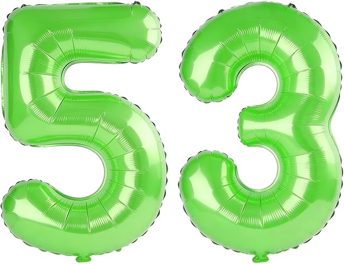 40 Inch Number 53 Balloons for 53rd Birthday Party Decorations, 0-100 Fruit by FOBELEC