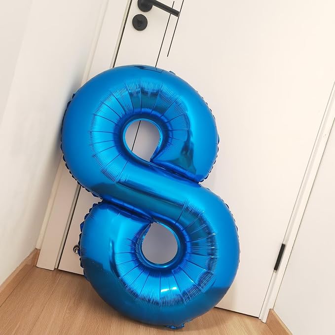 40 Inch Navy Blue Number 5 Foil Balloon - Image 7