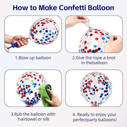 Red White Blue Balloon Arch Kit, Different Size | Latex Balloon - Image 7