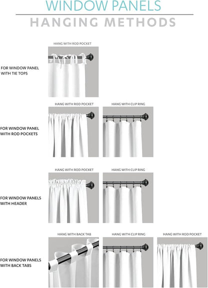 Lush Decor Reyna Ruffle Window Curtain Panel Set, Ivory - Image 7