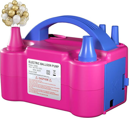 Electric Balloon Pump for Party Decorations – Portable Inflator, Auto Shutoff by Unknown