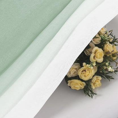 DWCN Ombre Faux Linen Sheer Curtains - Image 3