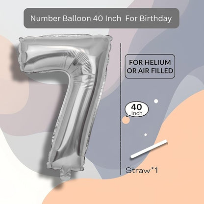 Black Number 0 to 9 Mylar Balloon 40 Inch - Image 8