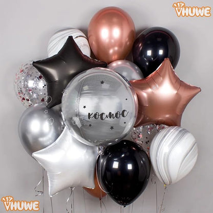 Chocolate Brown Star Balloons 18 Inch - Image 4