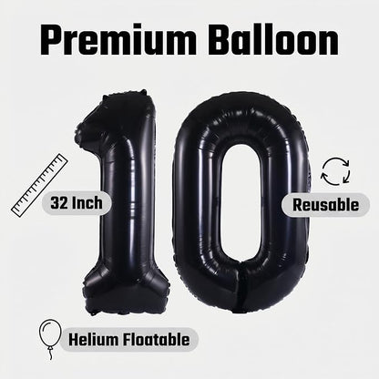 Number 10 Balloon Foil Mylar Balloons - Image 4