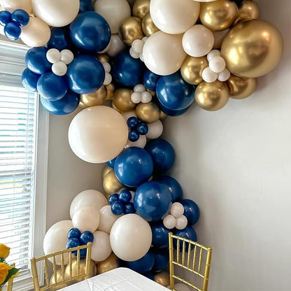 Navy Blue Gold Balloon - Image 7