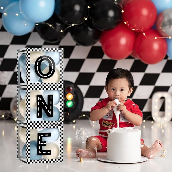 Fast ONE Birthday Decorations for Boys, Race Car ONE Boxes - Image 7