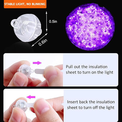 100PCs Balloon Lights, Long Standby Time Mini Ball Light, Mini Led Lights - Image 3