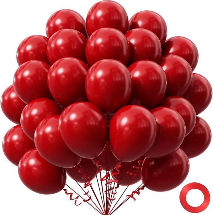 Dark Red Balloons 12 inch by Awenztech