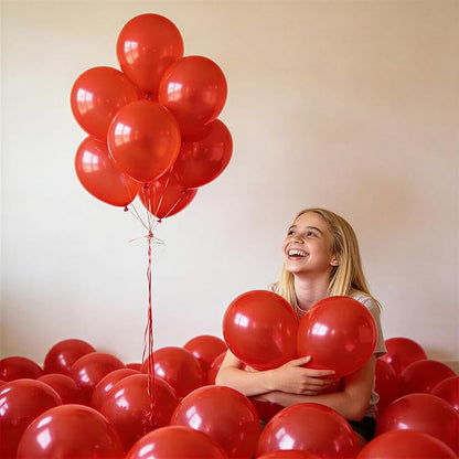 154 PCS of Red Balloons in Different Sizes - Image 5