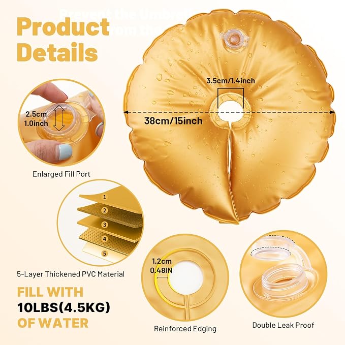 New 2 Pcs Balloon Arch Weights for Backdrop Stand | 50kg Pressure-Rated Weights - Image 3