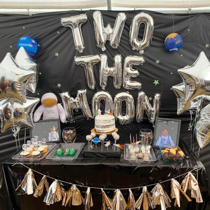 52 Pcs Sliver Letter Balloons A to Z Custom Phrase Banner - Image 4