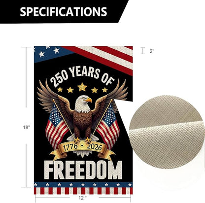 250 Years Anniversary Garden Flag, 250th Anniversary USA Patriotic Banner - Image 4