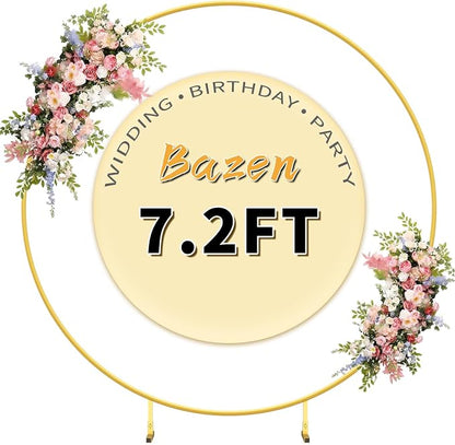 Bazen Round Arch Backdrop Stand Metal 7.5FT Wedding Circle Backdrop Stand | The by Bazen