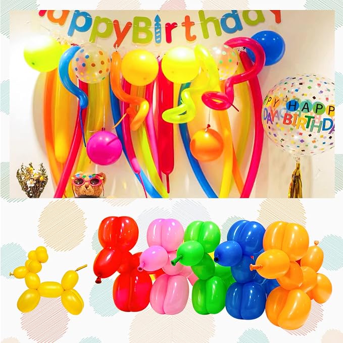 Green 260 Balloons for Twisting Balloon Animal, Long Skinny Balloons for - Image 3