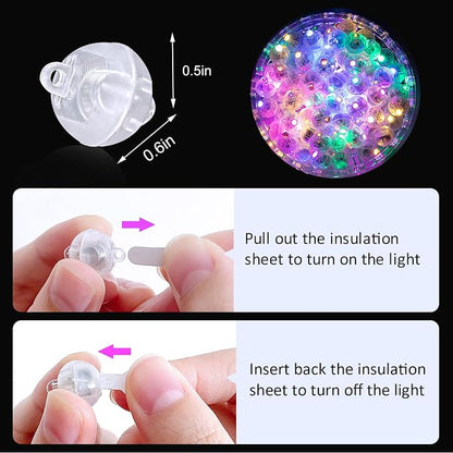 ZGWJ 100PCs Colorful Balloon Lights Mini, Battery Powered, Long Standby Time - Image 4