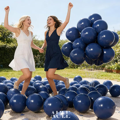 AULE 50Pcs Latex 12 Inch Navy Blue Balloons | Helium Party Happy Birthday - Image 3
