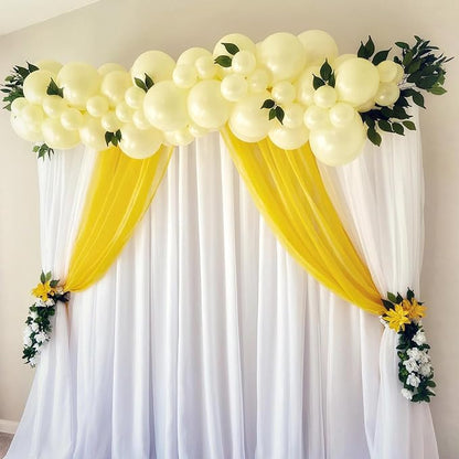 Awenztech 122pcs Pastel Yellow Balloons Different Sizes 18 12 10 5 inch Light - Image 4
