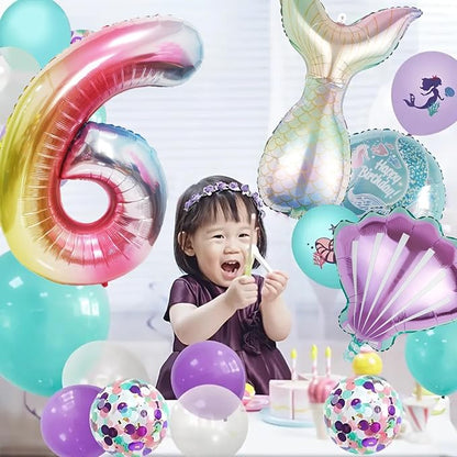 Mermaid Birthday Decorations Mermaid Balloons - Image 4