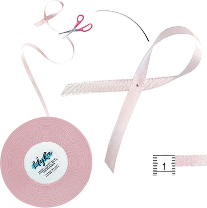 Pale Pink Ribbon 1/4 Inches 36 Yards Satin Roll Perfect - Image 4