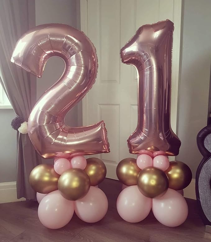 40 Inch Rose Gold 35 Balloons Giant Number 35 Balloons Rose Gold 35 Birthday - Image 7