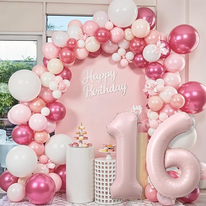 Light Pink Sweet 16th Birthday Balloon - Image 5