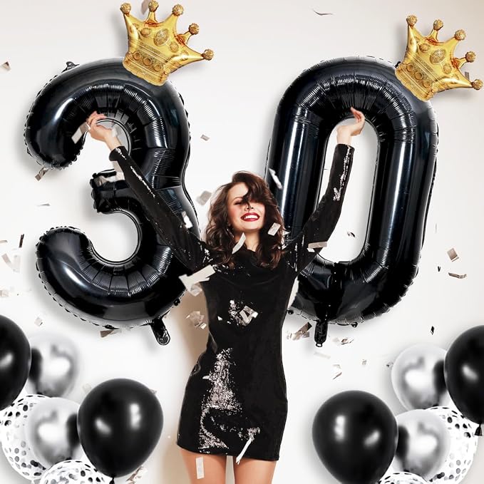 Black 1 Balloon Number, 40 inch Big 1st Balloon - Image 5