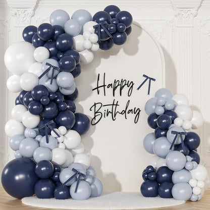 Blue White Balloon Arch Kit by NUTTYBASH
