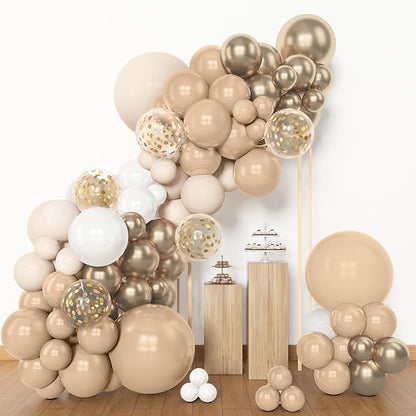 Amandir 153pcs White Sand Balloon Garland Arch Kit Different Sizes | 18 12 10 5 - Image 4