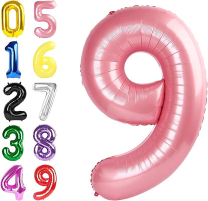 Number 8 Balloon 40 Inch Pearl Pink Balloon by Argthjy