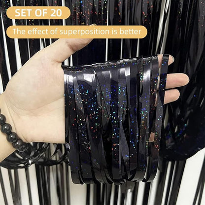 20 Pack Black Foil Curtains - Image 2