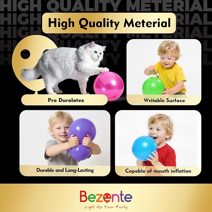 Pro Duralatex Navy Blue Extra-Thick Balloons 100 Pack 12 inch | Navy Blue - Image 2
