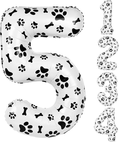 40 Inch Dog Foil Birthday Balloons by AXBMM