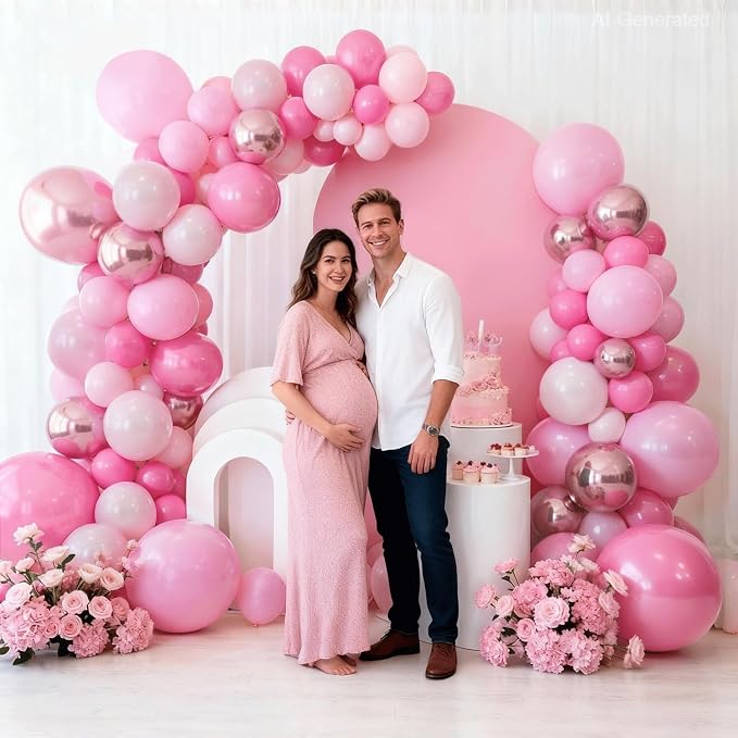 Pink Balloon Set, 12 Inch | Latex Balloons - Image 5