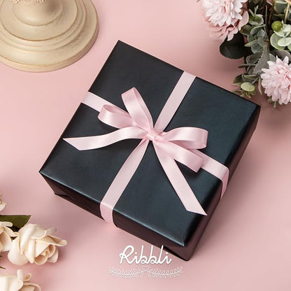 Ribbli Double Faced Light Pink Satin Ribbon, 1/2” x Continuous 25 Yards - Image 4
