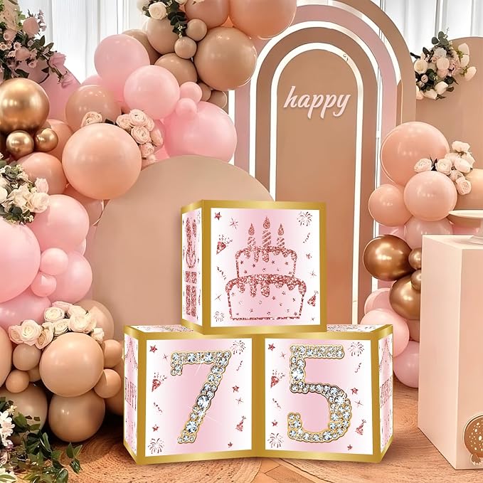 DataMoon 75th Birthday Decorations Boxes - Image 3