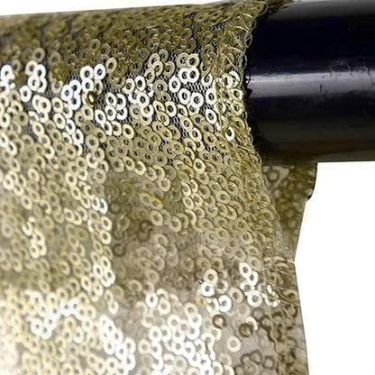 JYFLZQ Champagne Sequin Backdrop Curtains 10ft x 10ft 1 Panel Glitter Photo - Image 4