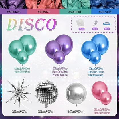 Chrome Metallic Balloon Garland Arch Kit 145PCS - Image 4