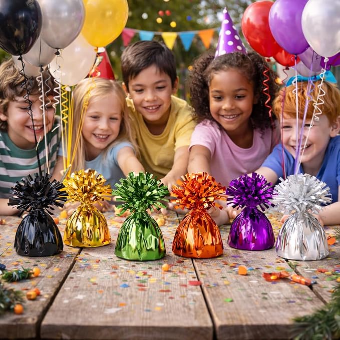 ROYALHOUSE Metallic Wrapped Balloon Weights - Image 2