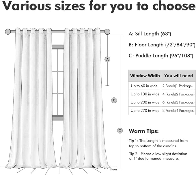 MIULEE Velvet Curtains Golden Brown 72 x 84 Inch Length Set of 2 | Grommet - Image 6