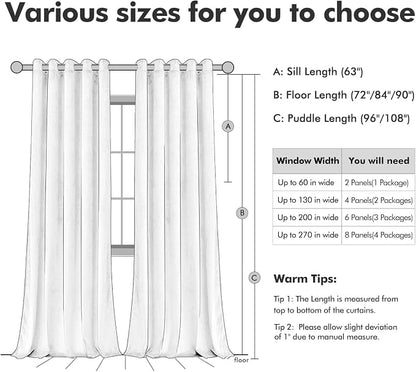MIULEE Velvet Curtains Golden Brown 72 x 84 Inch Length Set of 2 | Grommet - Image 6