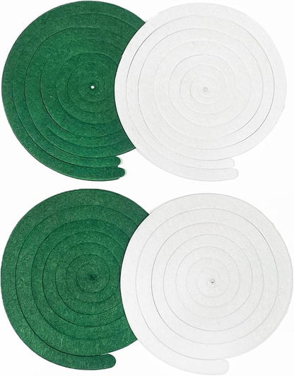 36 Pcs Green White Hanging Swirl Decorations Felt Swirl Streamer Spiral Ceiling - Image 3
