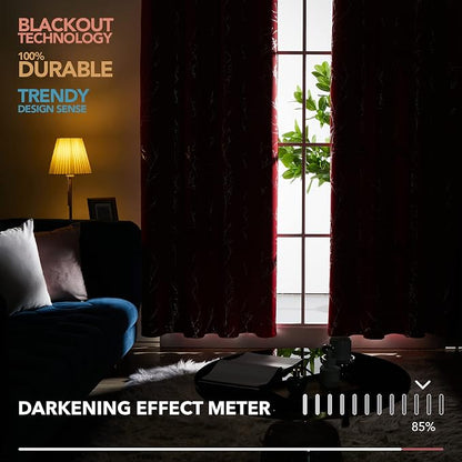 Deconovo Living Room Curtains 95 Inches Long, Thermal Insulated, Room Darkening - Image 5