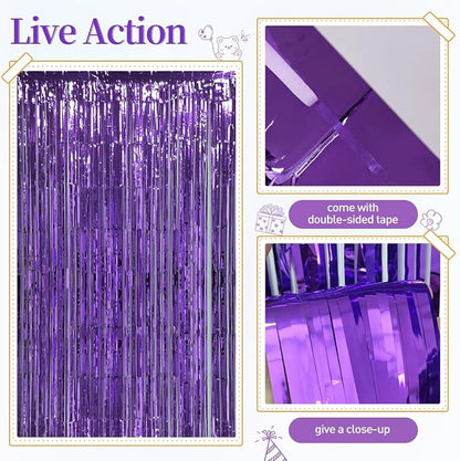 157Pcs Purple and Gold Balloons Garland Arch Kit - Image 3