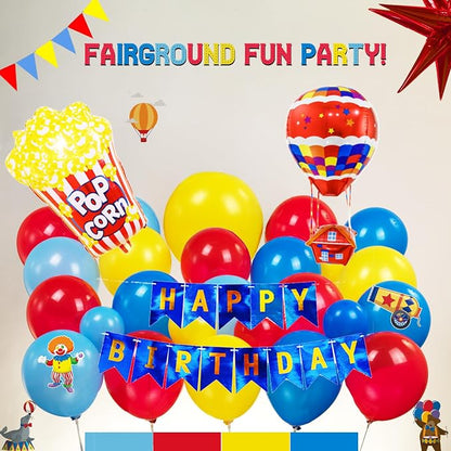 Circus Theme birthday party decorations & include red blue yellow balloon - Image 6