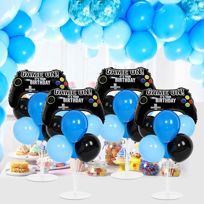 4 Sets Video Game Birthday Party Balloons Stand Kit - Image 4