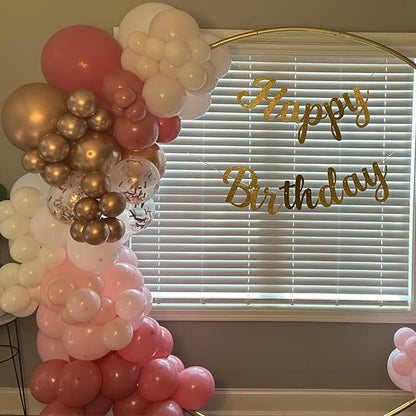 Pink Rose Gold Balloons - Image 2