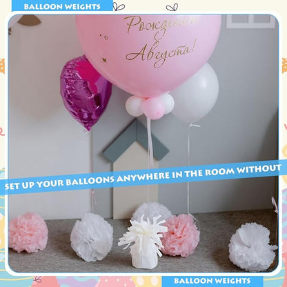 Balloon Weights Cerulean blue Metallic Anchor Balloon Holder - Image 4