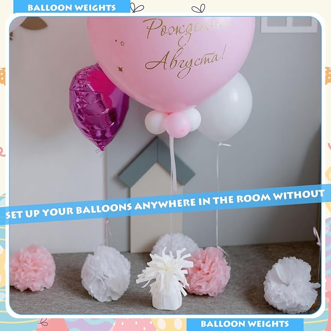 2 Pcs Balloon Weights Purple Metallic Anchor Balloon Holder - Image 4
